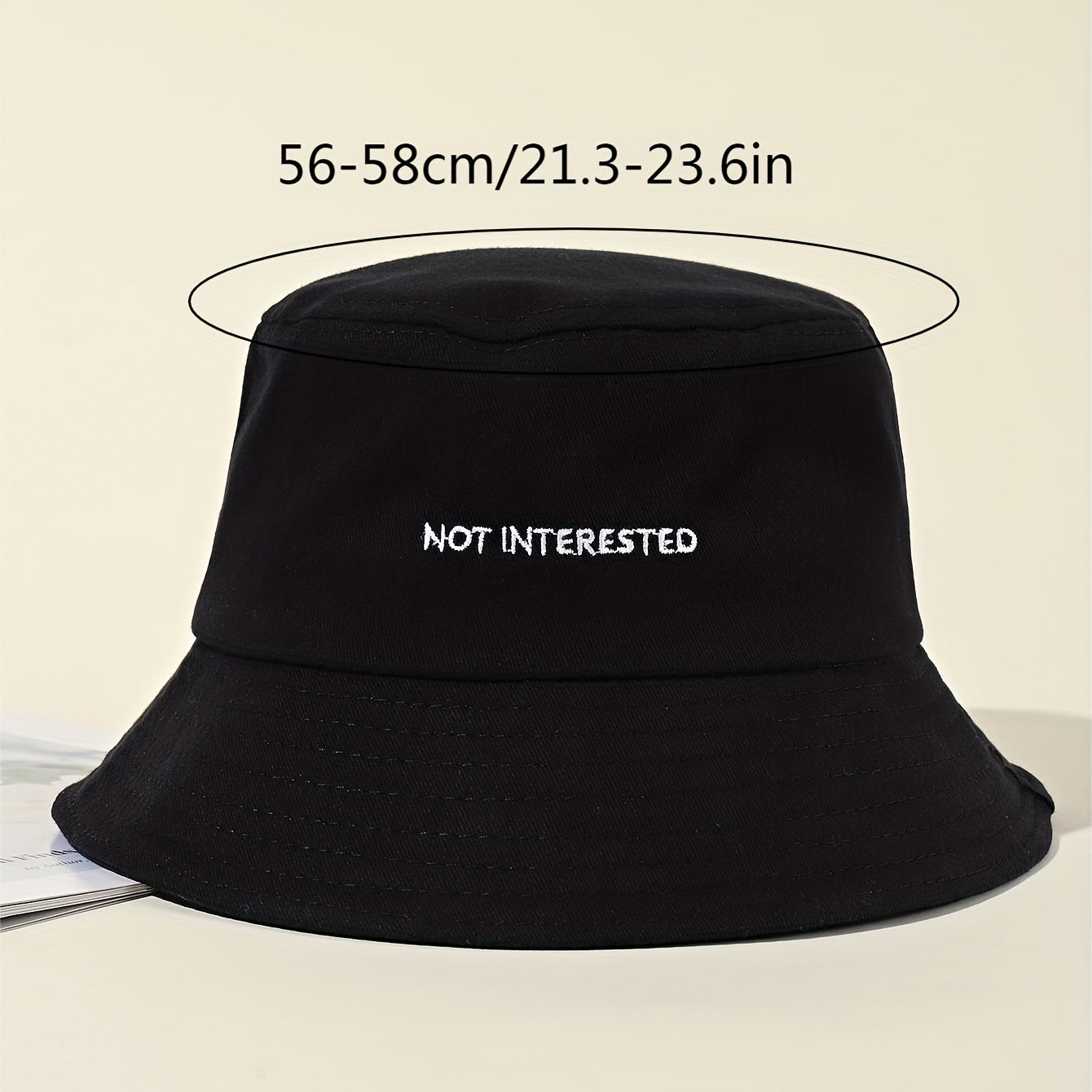 Embroidered Beach Bucket Hat