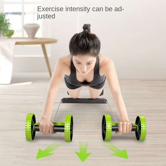 Cross-border Multi-functional Abdominal Trainer Ab Wheel Twist Plate Ab Roller Premium Rotating with Pull Rope Ab Roller