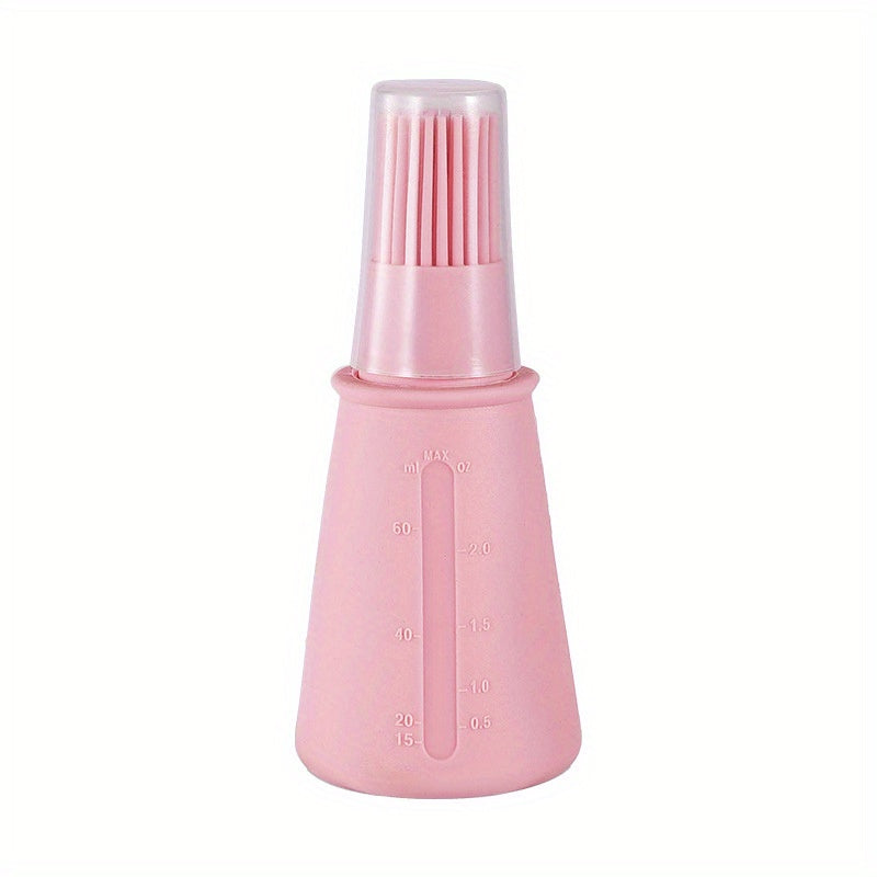 1pc Multi-Use Silicone Oil Brush and Dispenser - Easy-to-Clean, Leakproof, for Grilling, Baking & BBQ