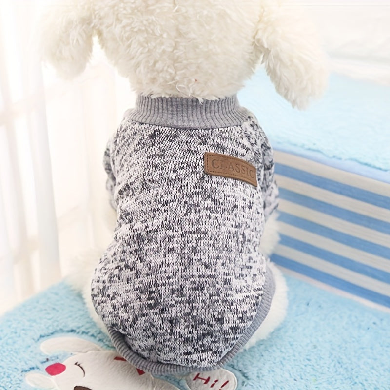 Soft Dog Sweater, Spring Dog Warm Clothing Puppy Sweatshirt For Cold Weather Small Dogs Clothes