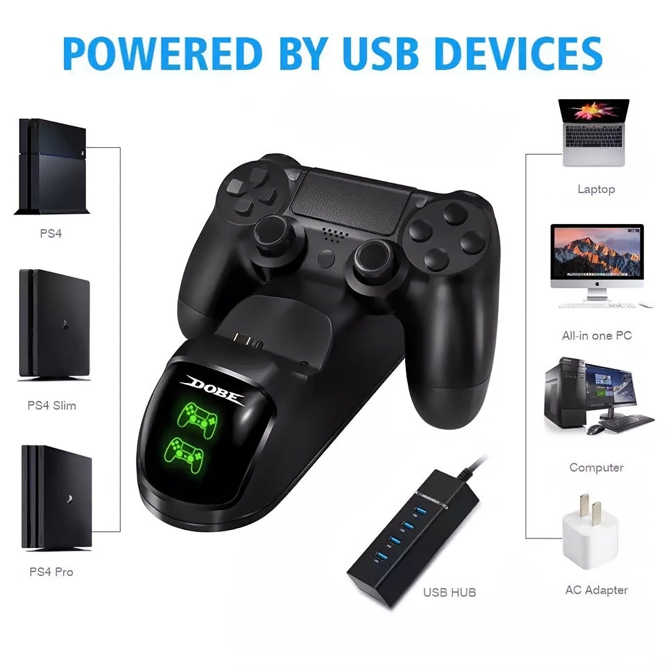 Controller Charger For PS4, Charging Dock Dual Controller Charger Game Accessories For PS4 Controller