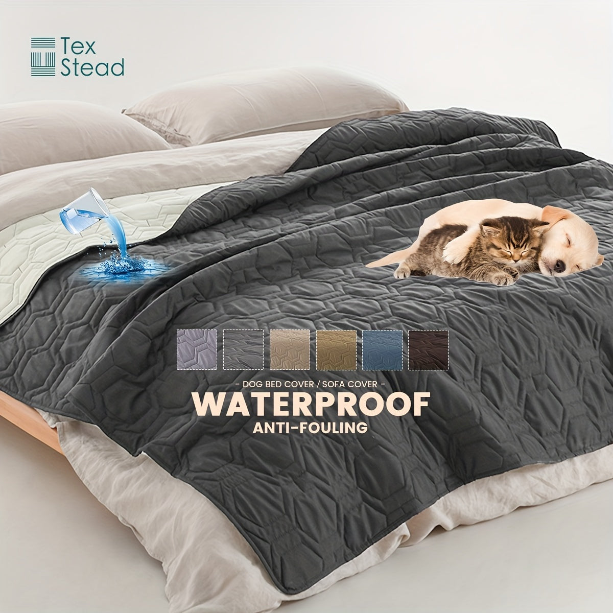 1 PC Dog Bed Cover And Pet Blanket Sofa Pet Bed Mat, Car Incontinence Mattress Protectors Furniture Couch Cover For Most Cats Dogs