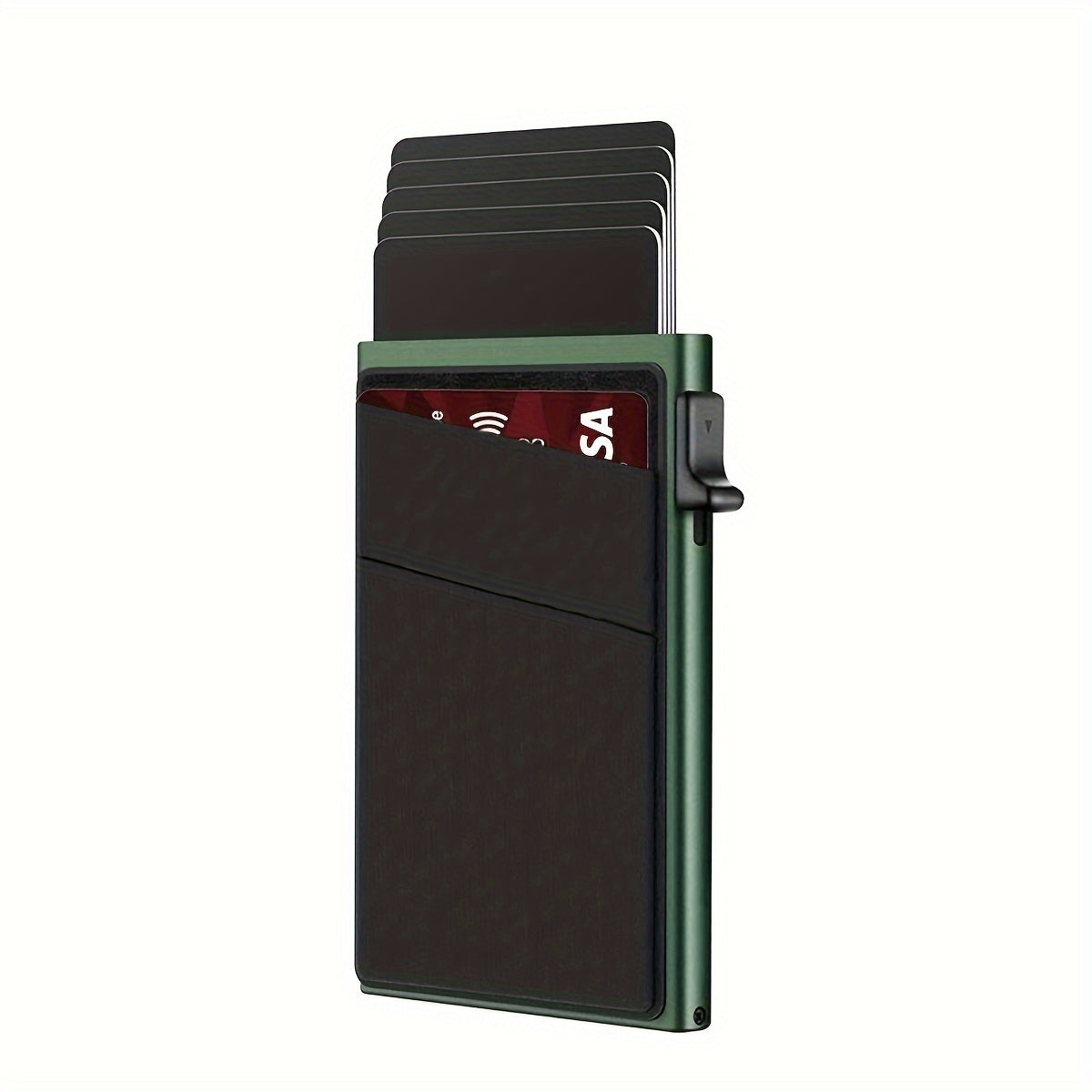 RFID-Secure Aluminum Credit Card Holder - Pop-Up Access, Slim & Lightweight - Perfect Gift for Men