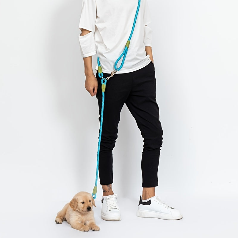 Reflective Hands-Free Dog Leash For Hiking, Walking, And Running - Adjustable Waist And Crossbody Rope For Small And Large Dogs - Bungee Leash For Shock Absorption And Comfort