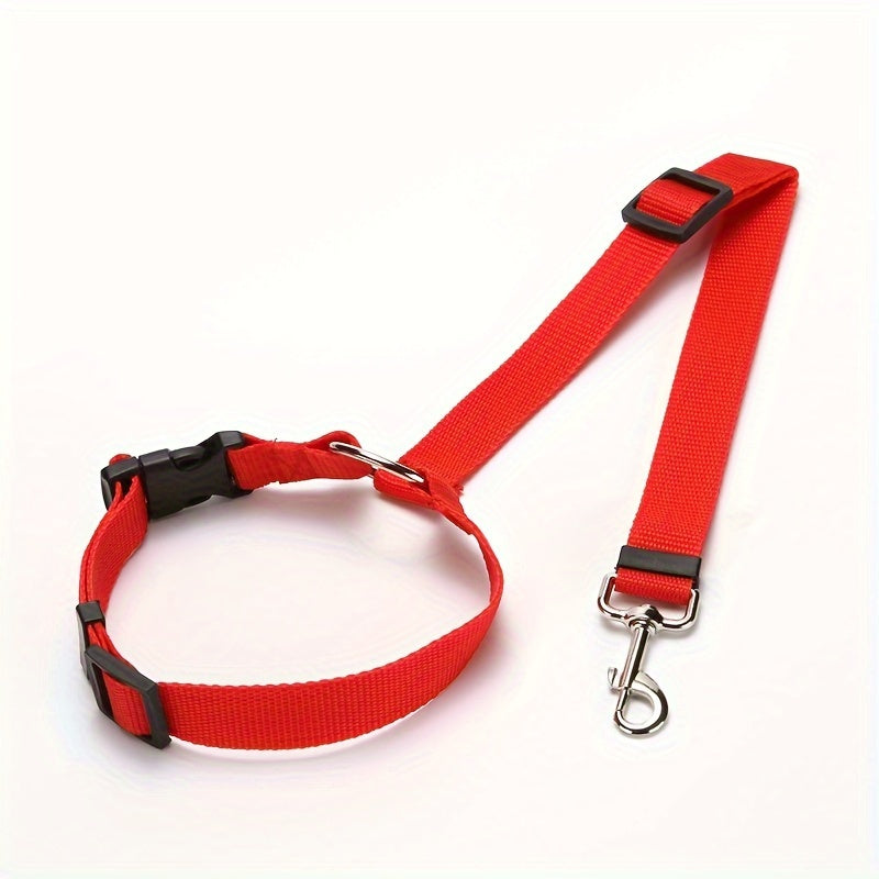 Pet Safety Harness - Car Seat Belt Lead Leash Safe Travel, Easy Installation, an
