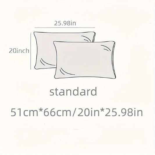 Luxurious Silky Soft Pillowcase - Breathable, Skin-Friendly Cooling Feel, Solid Color With Envelope Closure - Machine Washable