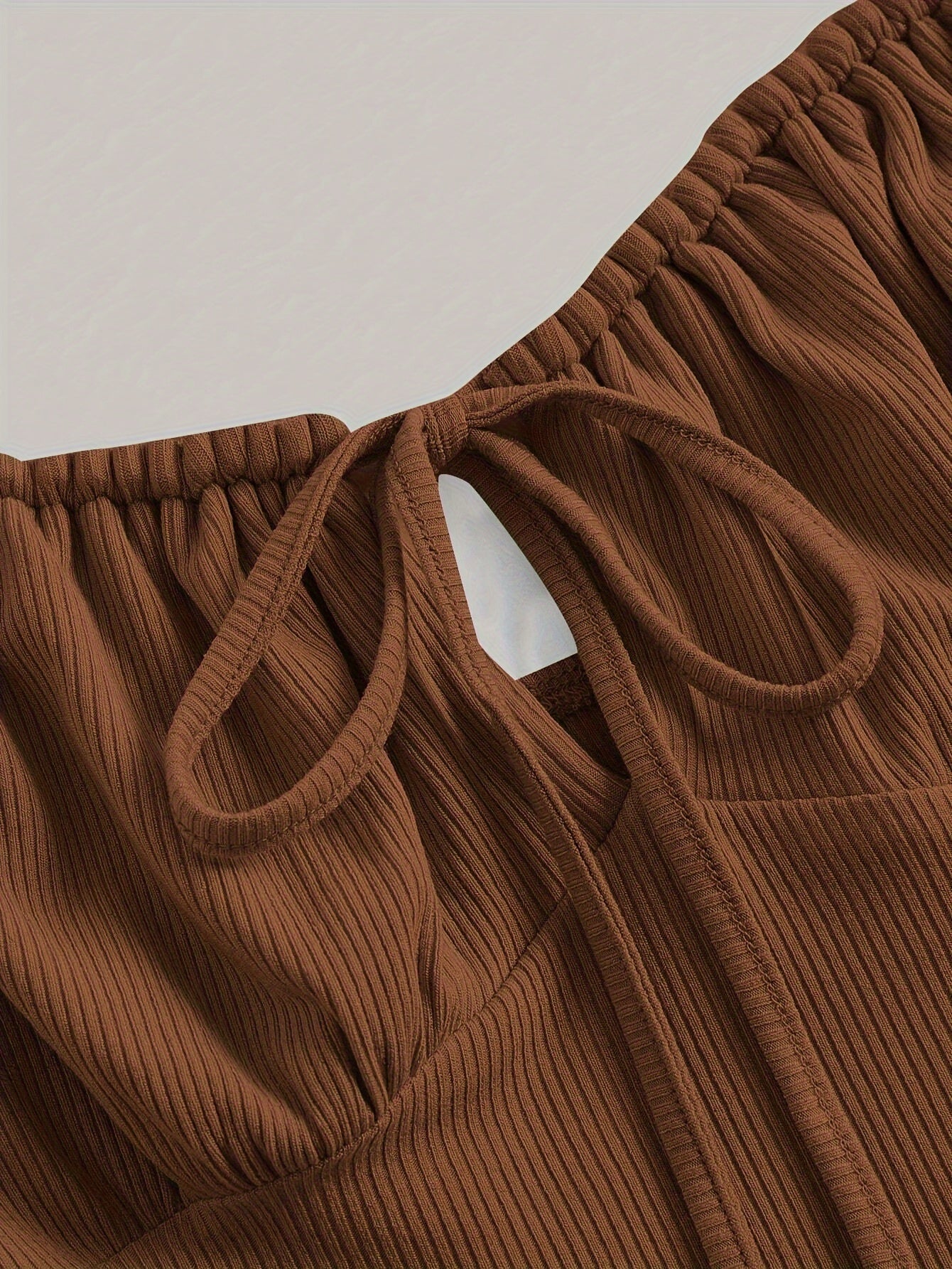 Lace Up Cut Out Ruched Dress