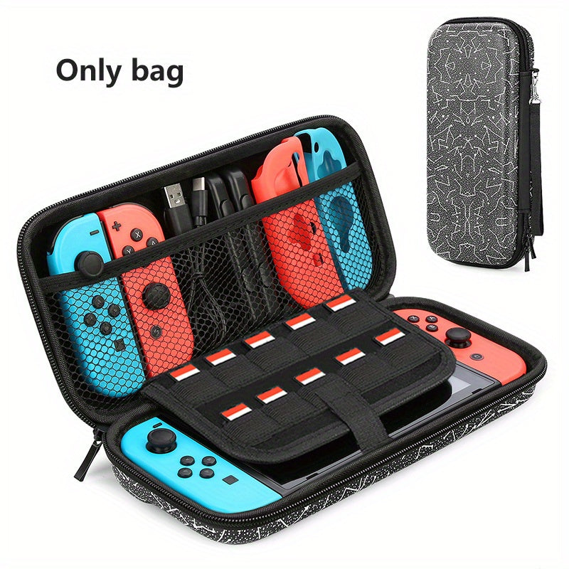 Waterproof Nintendo Switch Carry Case - Durable & Slim-Fit Hard Protection - Secure Storage for Console, Games, Accessories, and Controllers - Perfect for On-the-Go Gamers