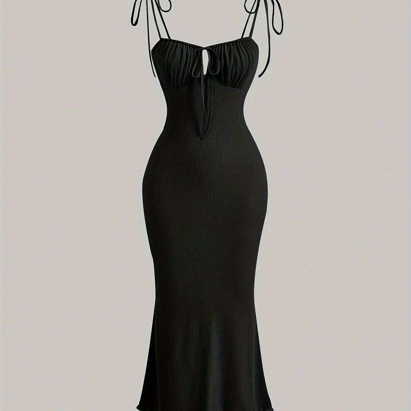 Lace Up Cut Out Ruched Dress