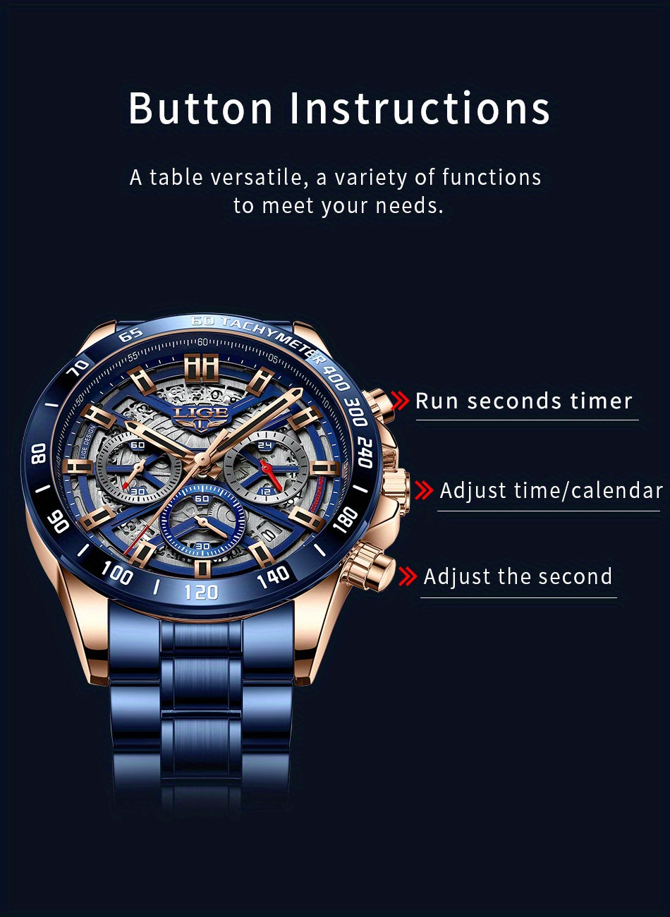 LIGE Watch For Men