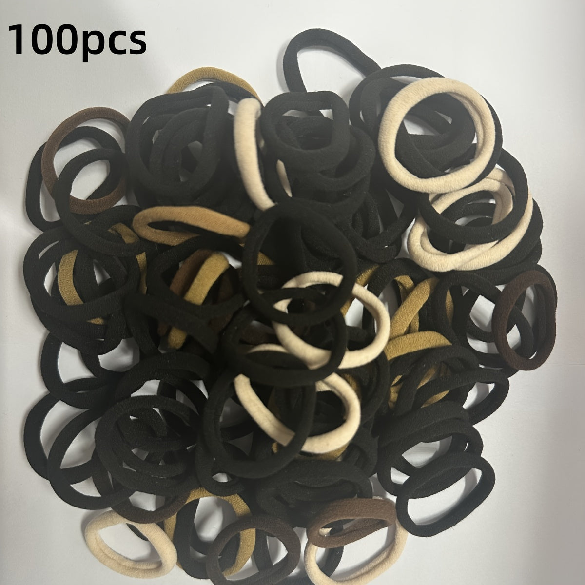50/100pcs Black Hair Bands for Women s Hairband High Elastic Rubber Band Hair Ties Ponytail Holder Scrunchies Accessorie