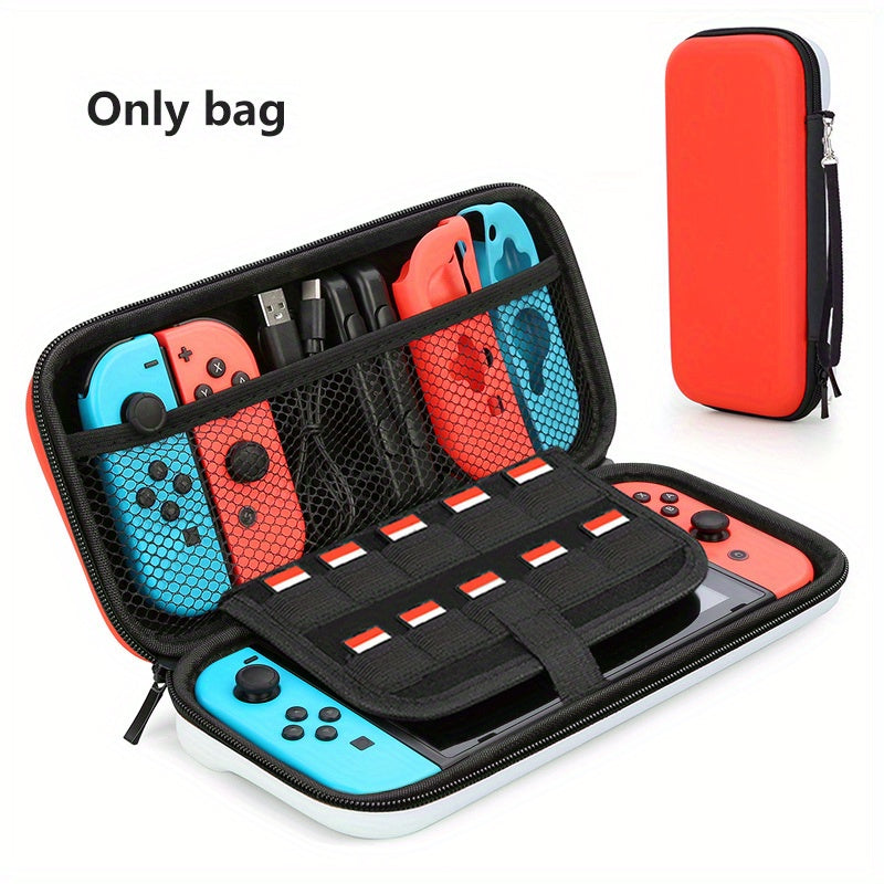 Waterproof Nintendo Switch Carry Case - Durable & Slim-Fit Hard Protection - Secure Storage for Console, Games, Accessories, and Controllers - Perfect for On-the-Go Gamers