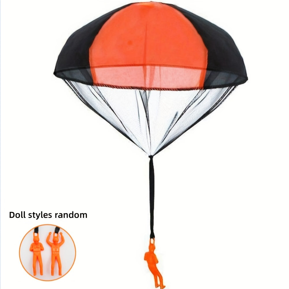 1Pc Set Tangle Parachute Figures Hand Throw Soliders Square Outdoor Flying Toys Throw This Toy Into The Air And It Will Fly easter gift Christmas Halloween Gift