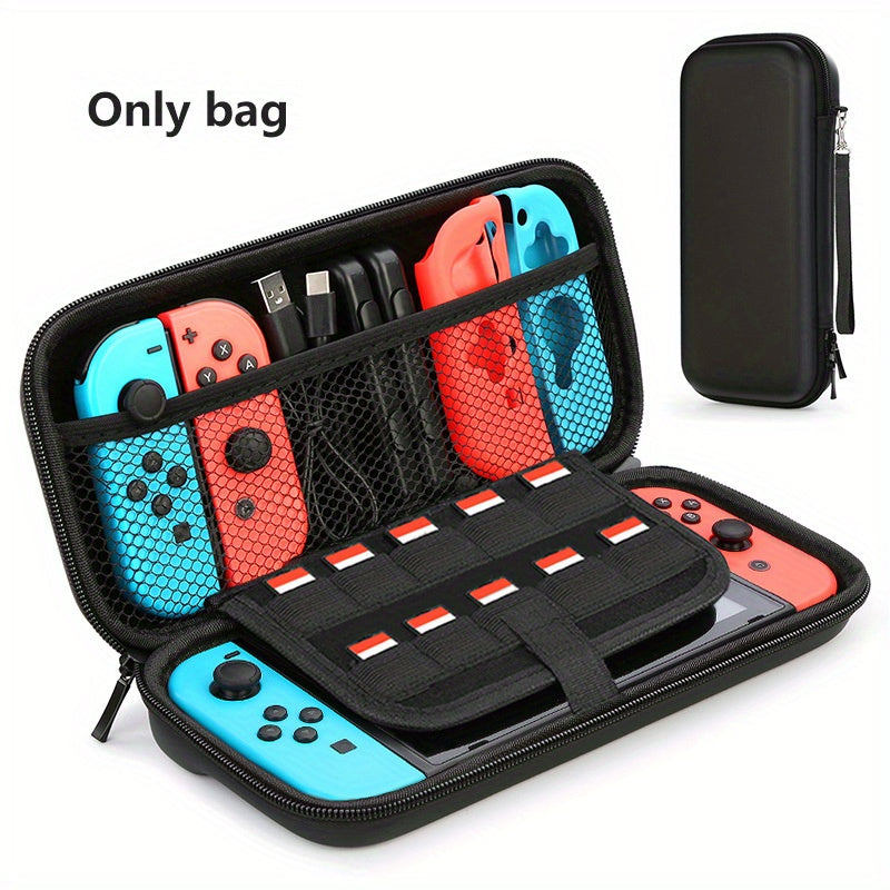 Waterproof Nintendo Switch Carry Case - Durable & Slim-Fit Hard Protection - Secure Storage for Console, Games, Accessories, and Controllers - Perfect for On-the-Go Gamers