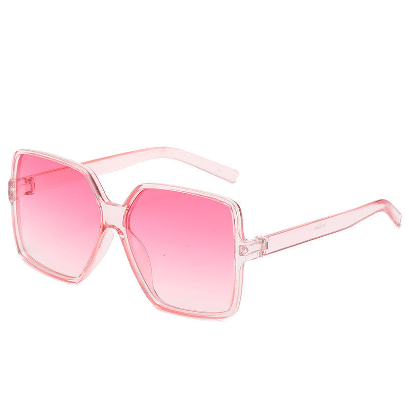 Fashion Women Oversize Sunglasses Gradient Lens Plastic Big Frame For Driving Travel