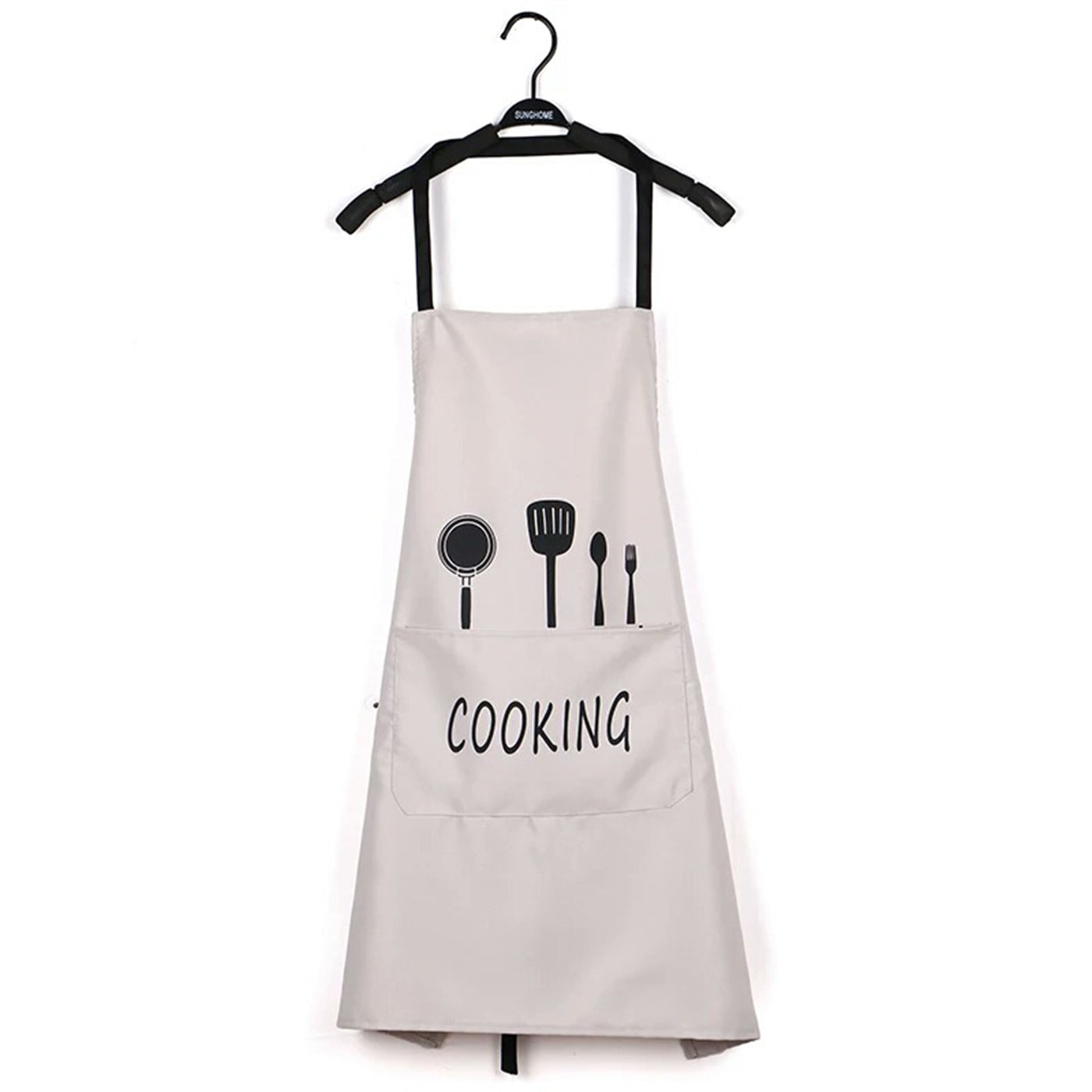 1pc Waterproof And Oil-proof Apron With Pockets - Hand Wipeable Apron For Women And Men - 27.5in X 26.8in - Stay Clean And Protected While Cooking
