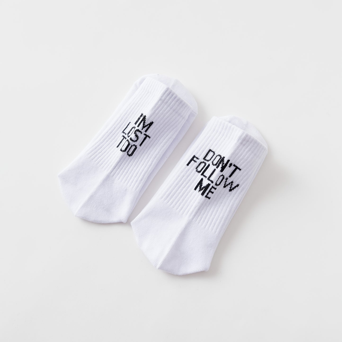 1/3/5 Pairs Autumn Winter Men Funny Humor Word Printed Socks Creative Hip Hop Street Skateboard Unisex Crew Happy Sock