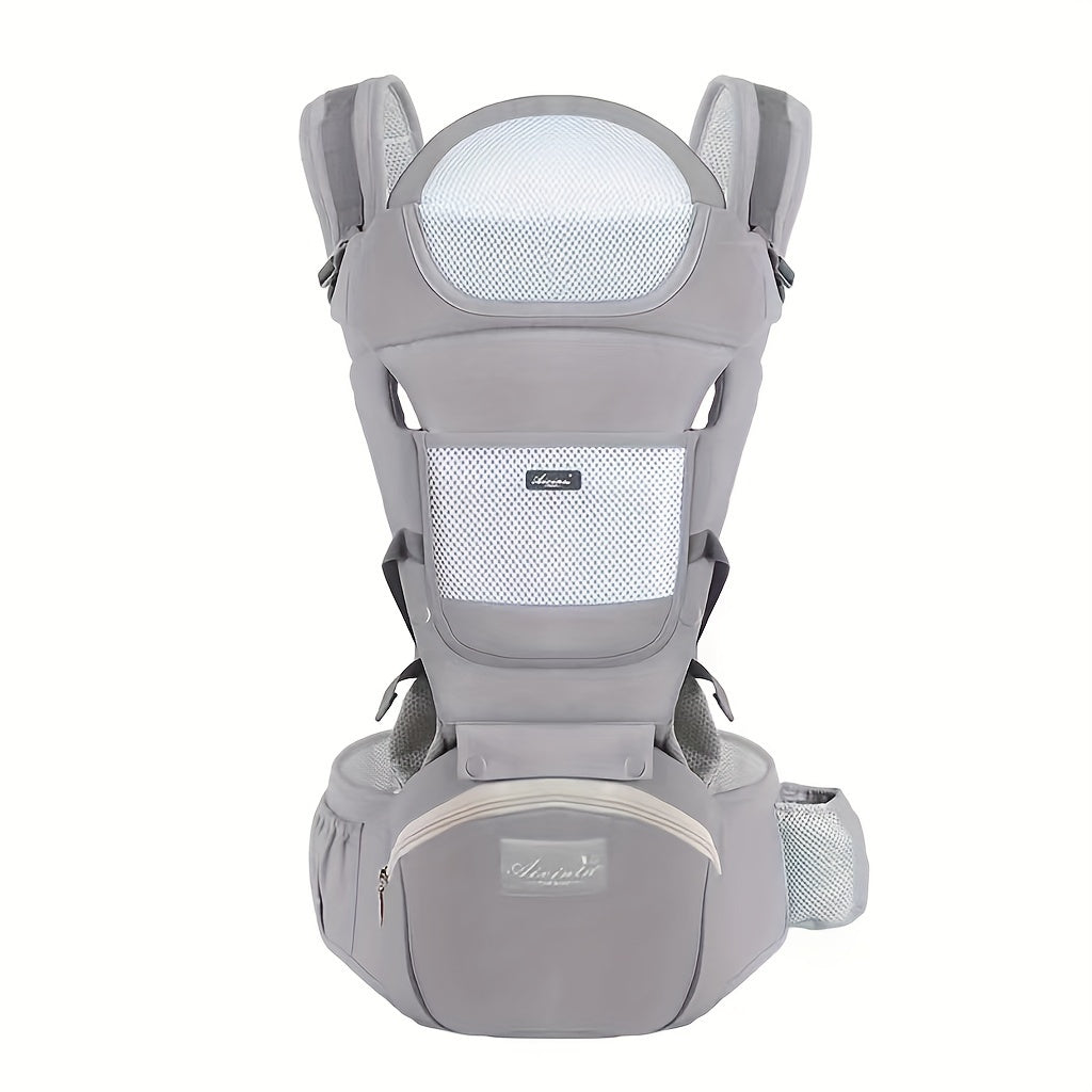 Baby Carrier Waist Stool With Storage Bag, Kangaroo Shoulder Swaddle Sling Infant Kid Wrap Ergonomic Backpack Hipseat For 3-36 Months Baby Christmas, Halloween, Thanksgiving Day Gift