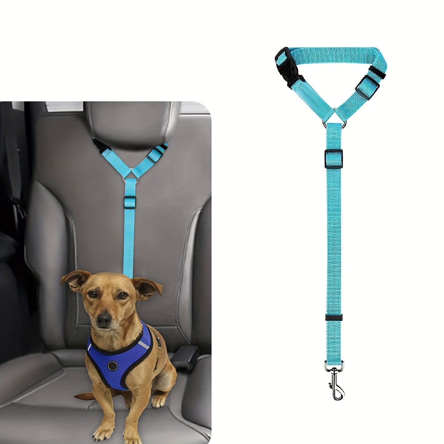 Secure Pet Car Tether Safety Leash - 1pc Dog Seat Belt Vehicle - Dog Seatbelt Bu