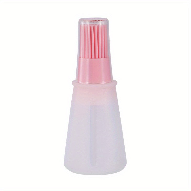 1pc Multi-Use Silicone Oil Brush and Dispenser - Easy-to-Clean, Leakproof, for Grilling, Baking & BBQ