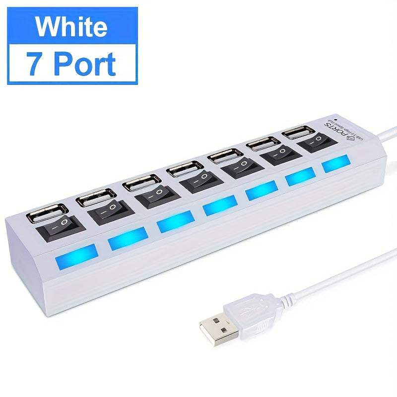 1pc 4-port/7-port USB Connector