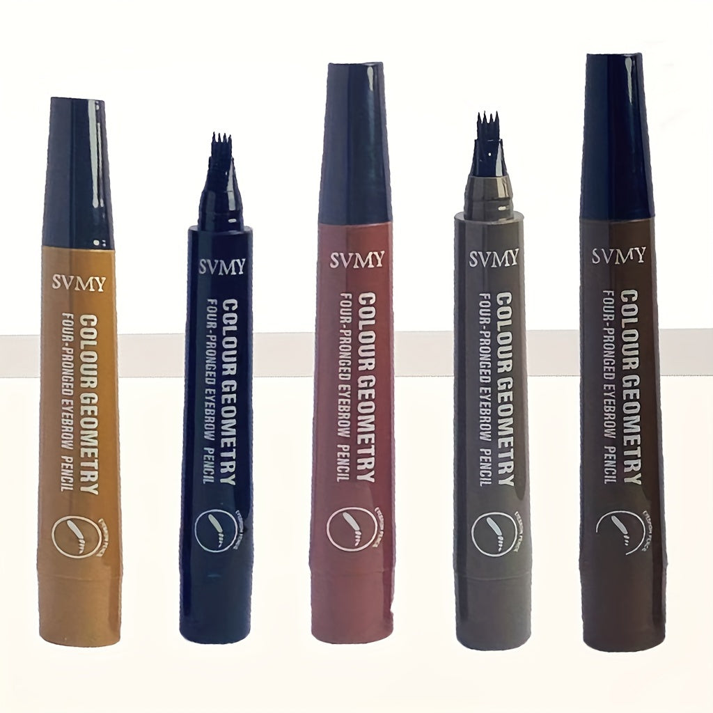 Long-lasting Smooth 4 Split Head Liquid Eyebrow Pencil, Natural And Wild Eyebrow Pencil, Waterproof And Shaping Eyebrow Makeup Tool