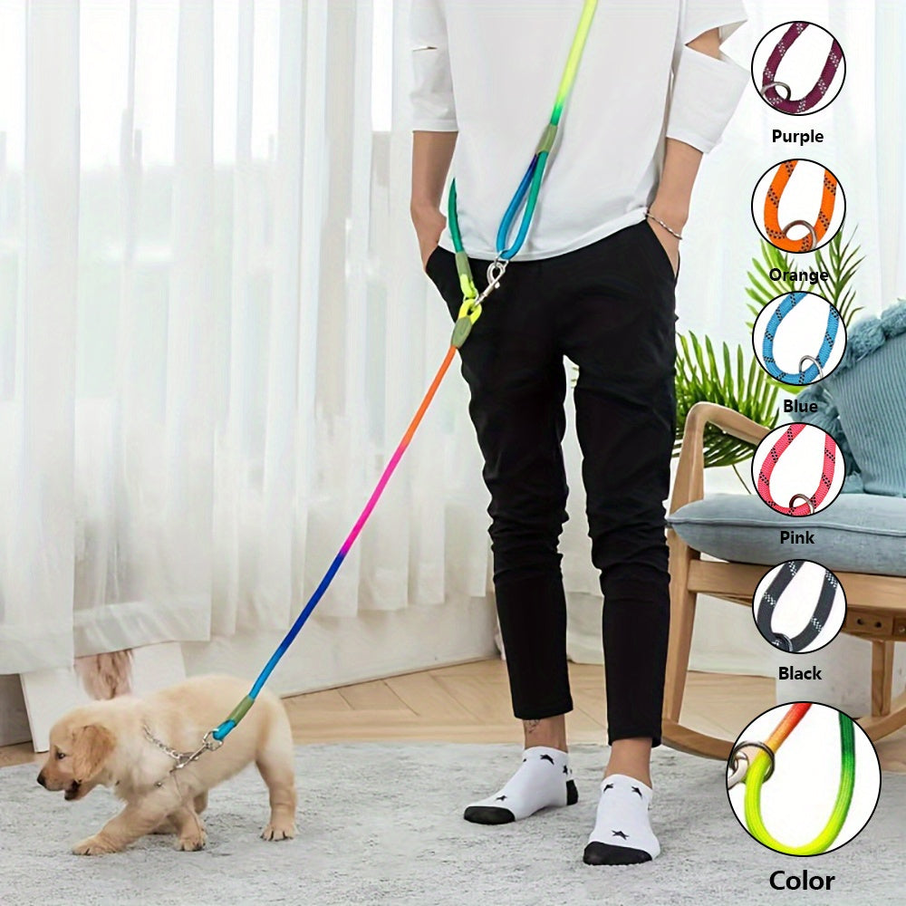 Reflective Hands-Free Dog Leash For Hiking, Walking, And Running - Adjustable Waist And Crossbody Rope For Small And Large Dogs - Bungee Leash For Shock Absorption And Comfort