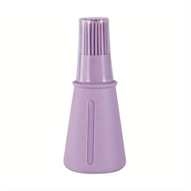 1pc Multi-Use Silicone Oil Brush and Dispenser - Easy-to-Clean, Leakproof, for Grilling, Baking & BBQ