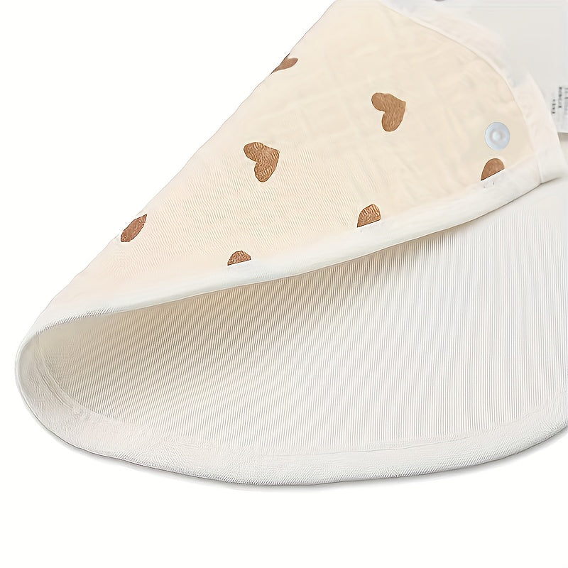 2pcs/Pack Adorable U-Shaped Soft Cotton Bibs - Gentle on Skin, Water-Friendly, Snap Closure, Perfect for Messy Eaters, Drooling, and Feeding Time - Unisex Design for Boys and Girls