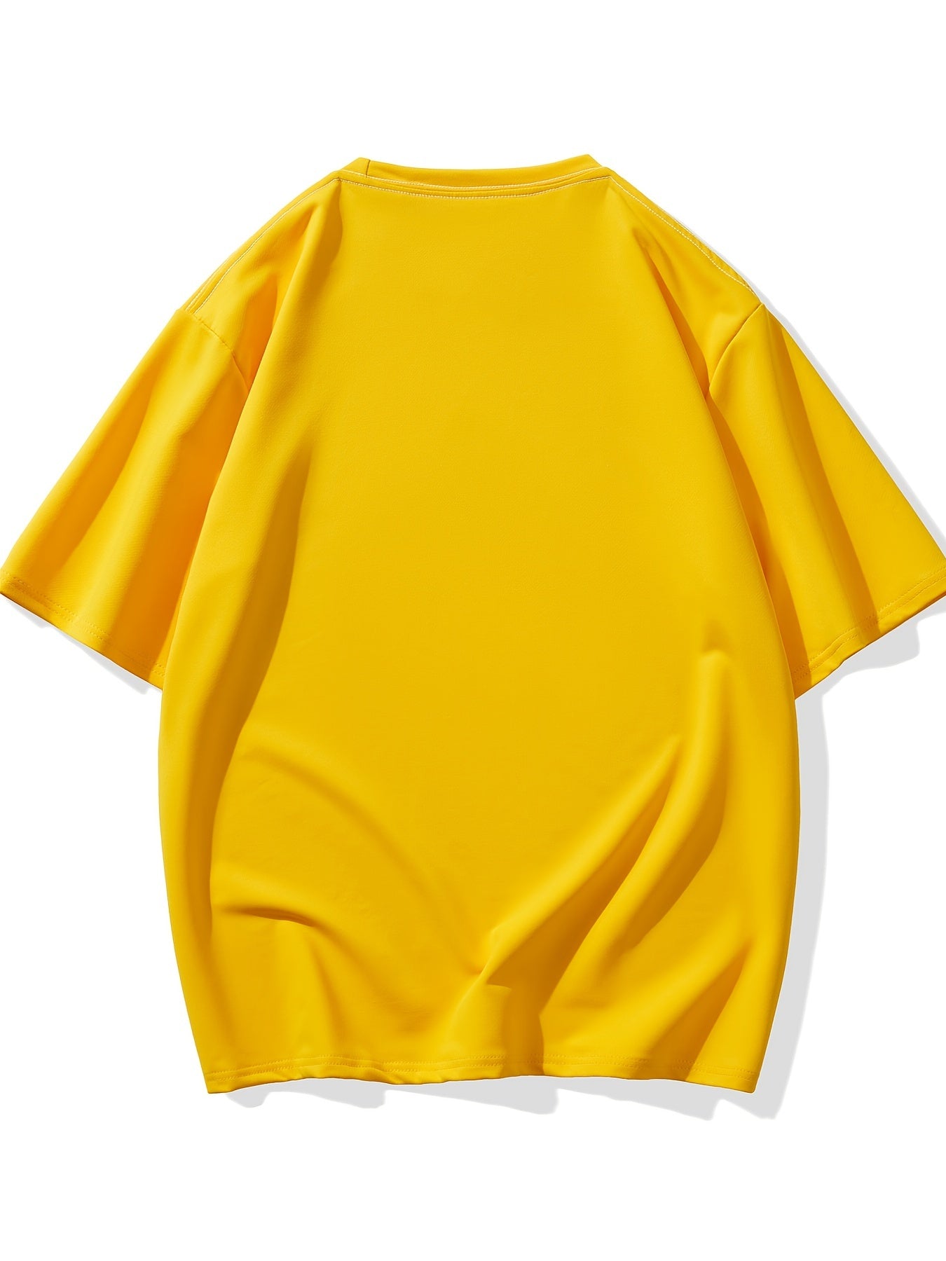 Men's Plus Size 'You are offline...' Print Stretch T-shirt, Oversized Short Sleeve Tops For Spring Summer, Causal Loose Clothing For Big And Tall Guys