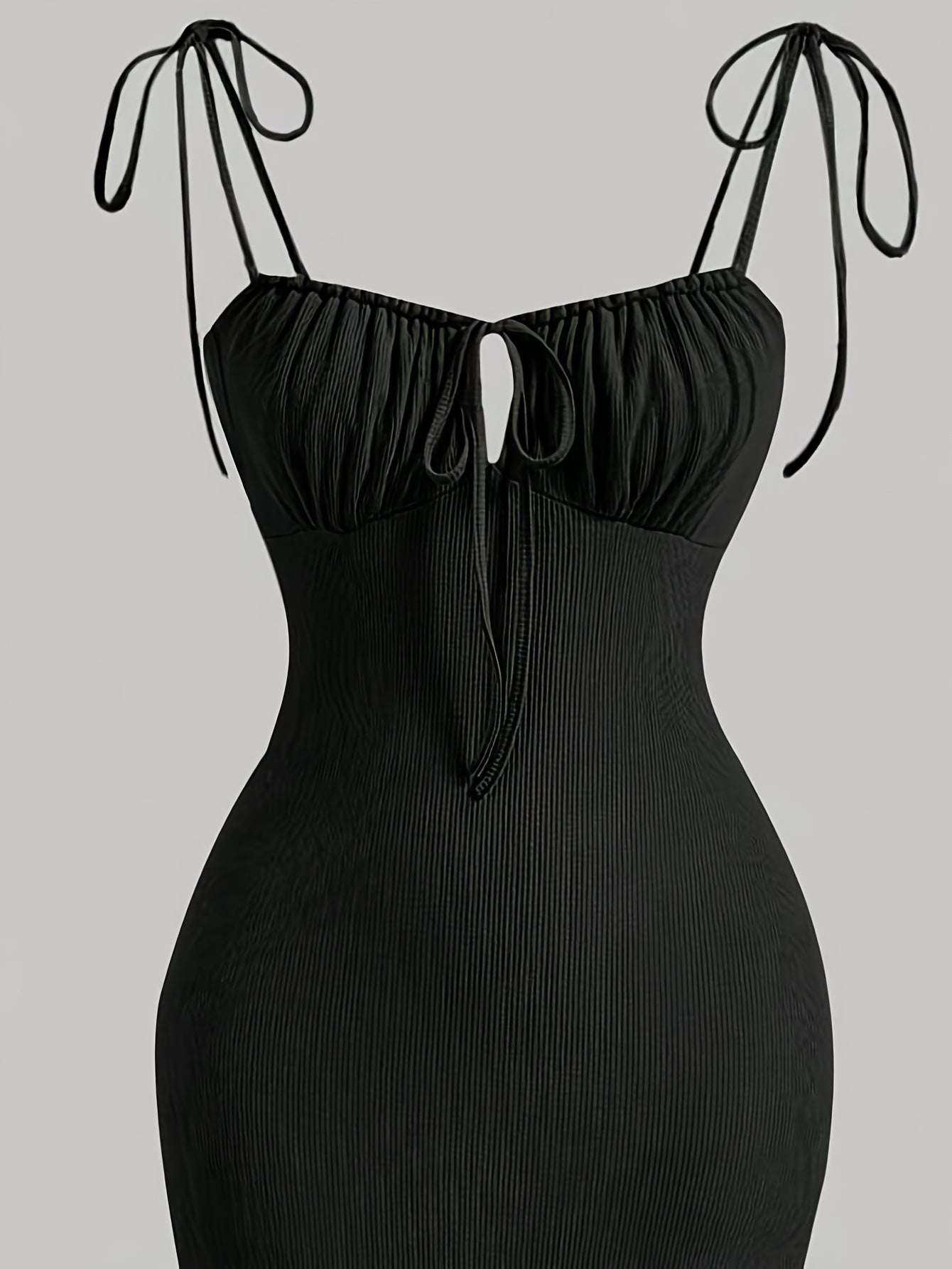 Lace Up Cut Out Ruched Dress
