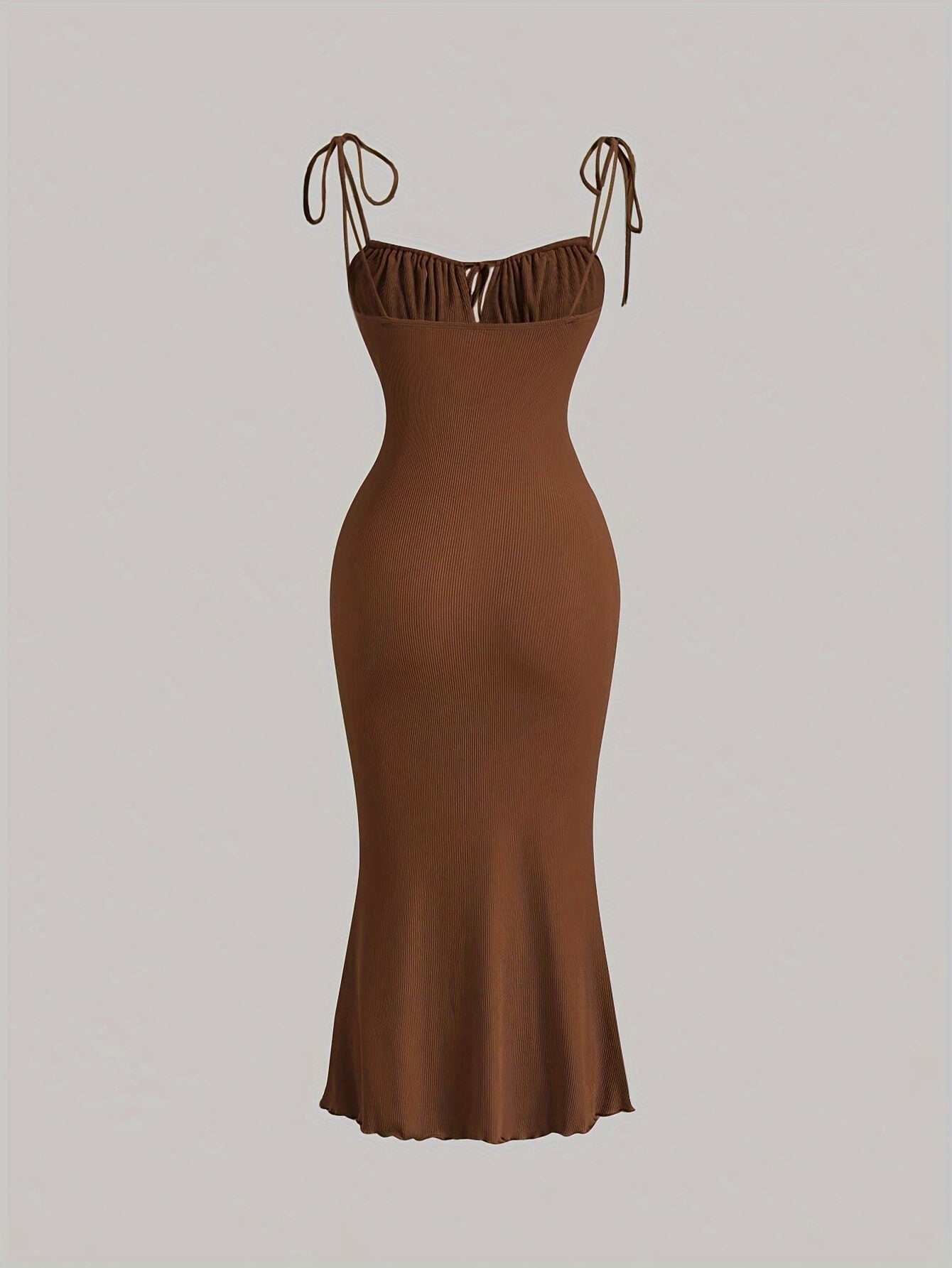 Lace Up Cut Out Ruched Dress
