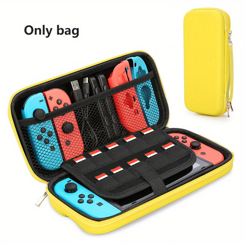 Waterproof Nintendo Switch Carry Case - Durable & Slim-Fit Hard Protection - Secure Storage for Console, Games, Accessories, and Controllers - Perfect for On-the-Go Gamers