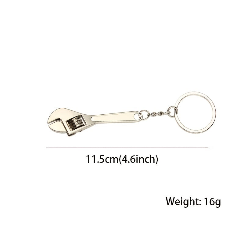 1pc 11.5cm/4.6inch Mini Wrench Tool Keychain Wrench Key Ring Pendant Keychain Creative Mini Activity Wrench Keychain Wrench Keychain