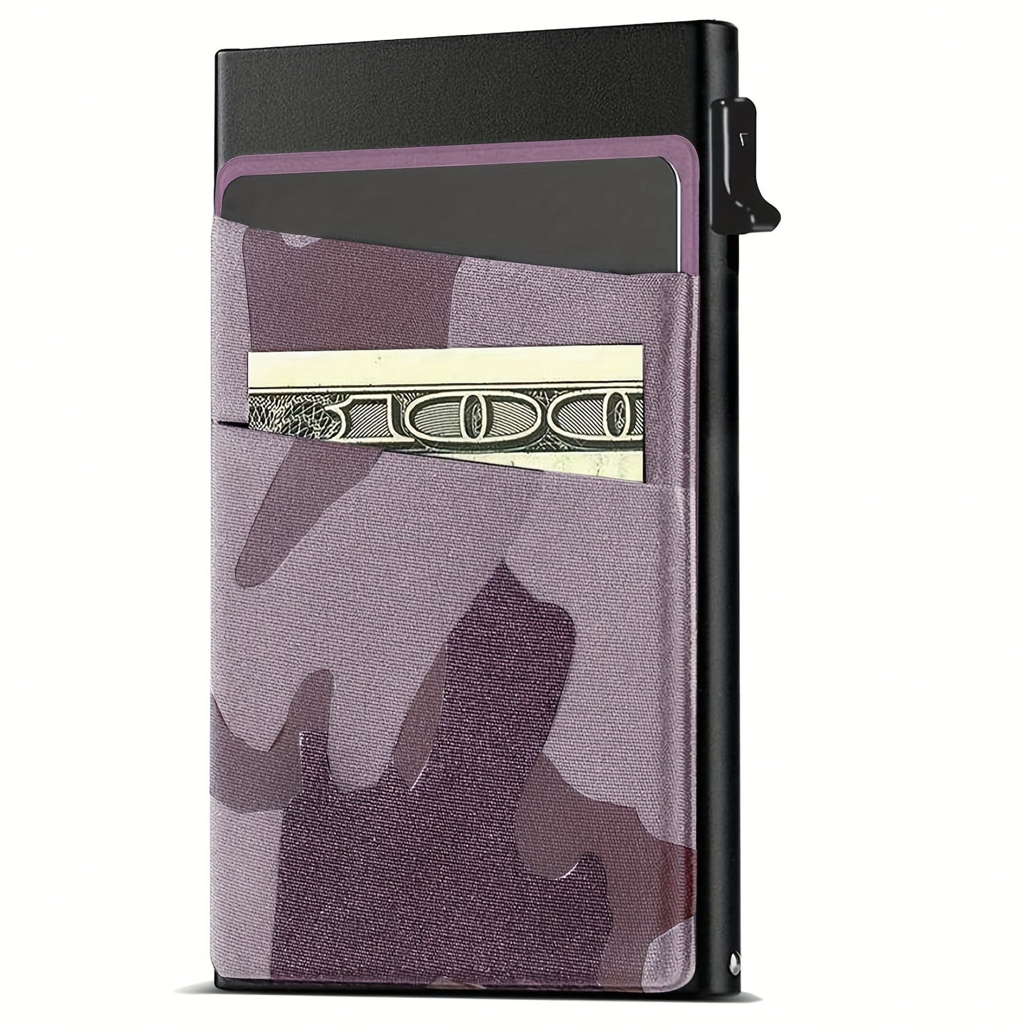 RFID-Secure Aluminum Credit Card Holder - Pop-Up Access, Slim & Lightweight - Perfect Gift for Men