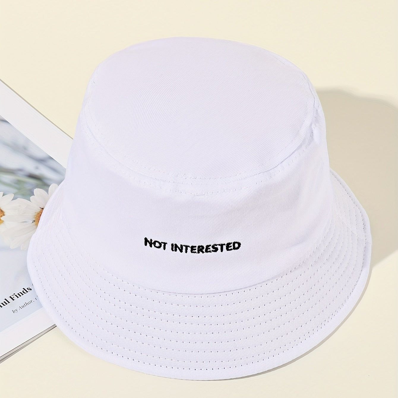 Embroidered Beach Bucket Hat
