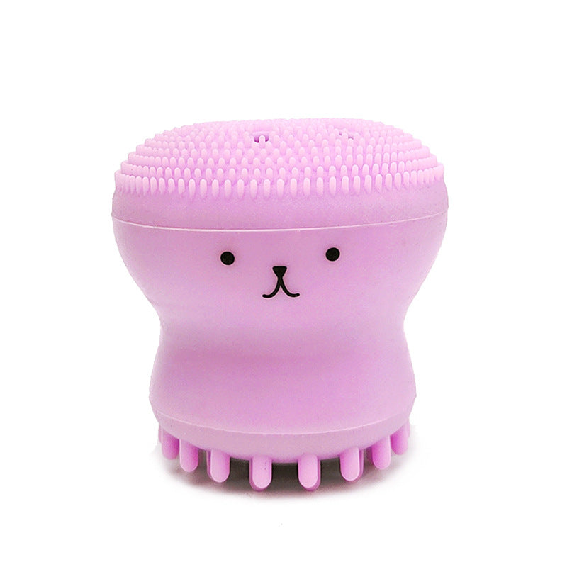 Exfoliating Facial Cleaning Scrubber Brush, Octopus Shape Silicone Miniature Face Deep Clean Tool, Face Massage Scrub Brush, Manual Face Washing, Fit For Daily Skin Care