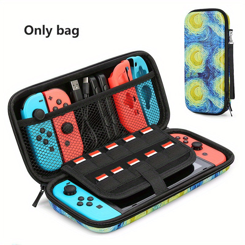 Waterproof Nintendo Switch Carry Case - Durable & Slim-Fit Hard Protection - Secure Storage for Console, Games, Accessories, and Controllers - Perfect for On-the-Go Gamers