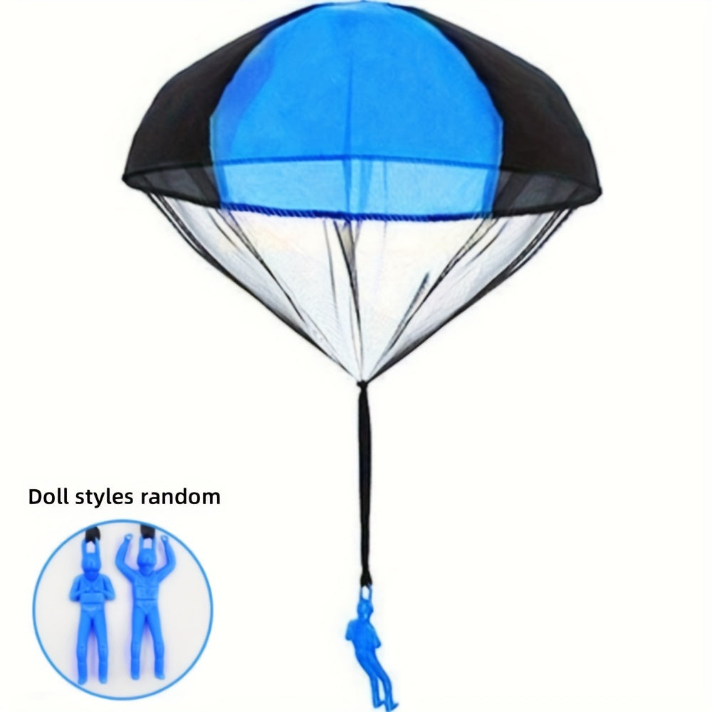 1Pc Set Tangle Parachute Figures Hand Throw Soliders Square Outdoor Flying Toys Throw This Toy Into The Air And It Will Fly easter gift Christmas Halloween Gift