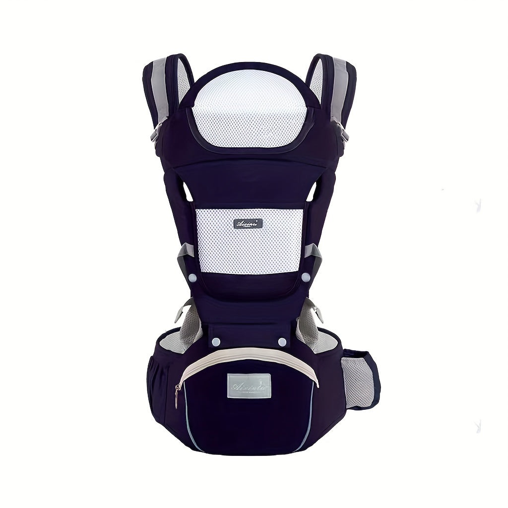 Baby Carrier Waist Stool With Storage Bag, Kangaroo Shoulder Swaddle Sling Infant Kid Wrap Ergonomic Backpack Hipseat For 3-36 Months Baby Christmas, Halloween, Thanksgiving Day Gift