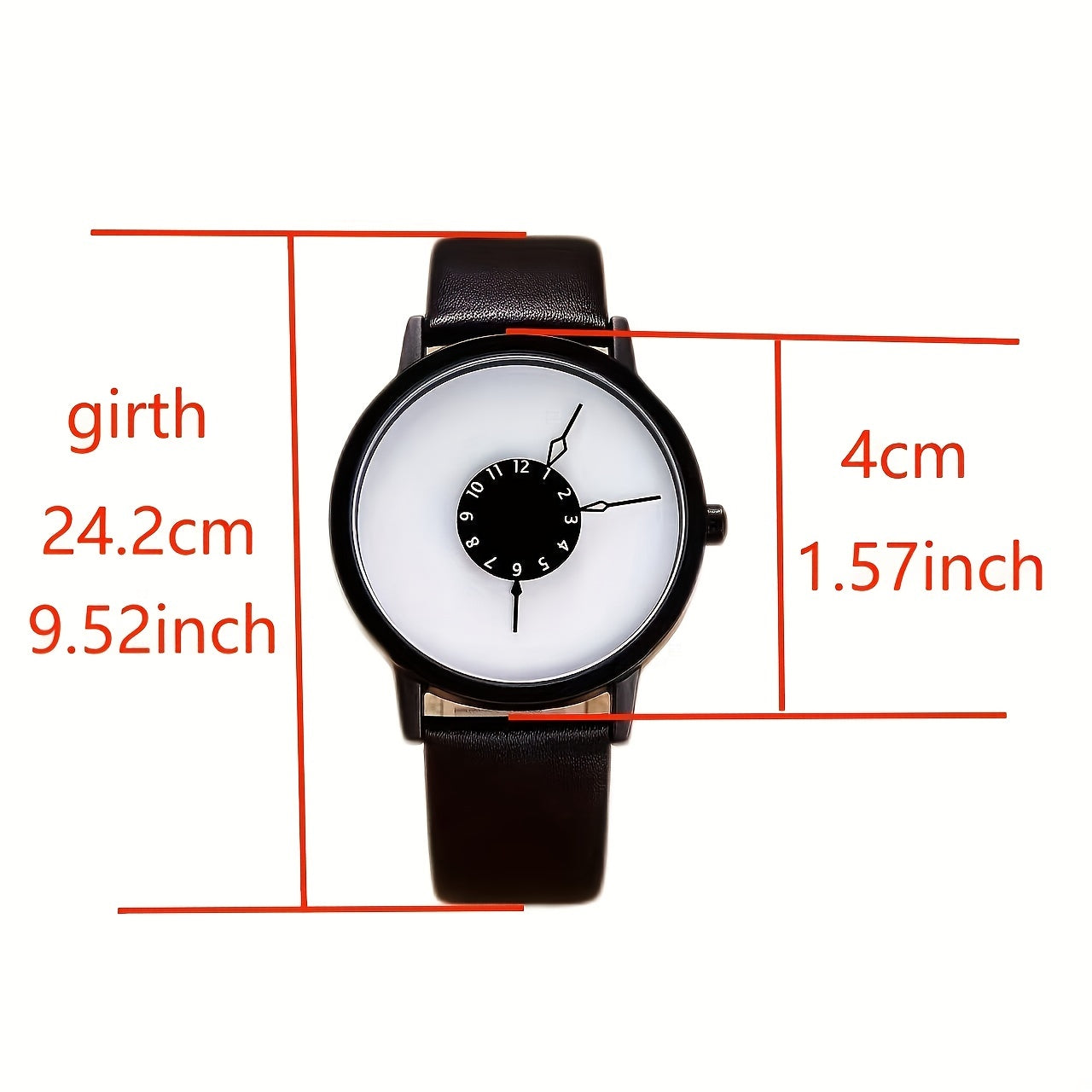 Stylish Round Pointer Quartz Watch