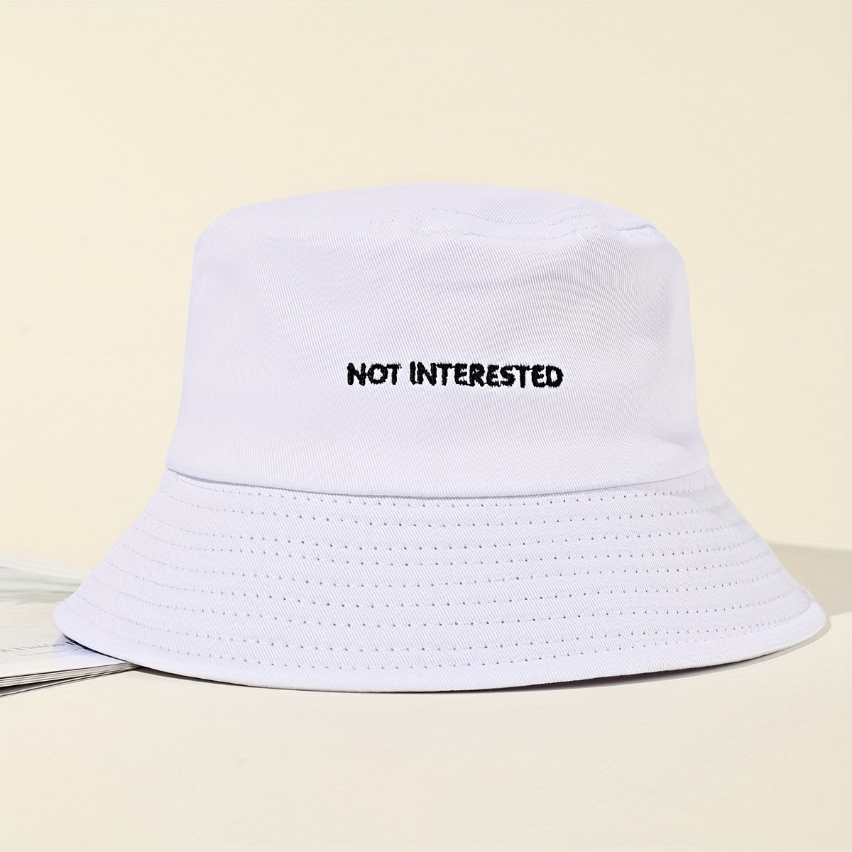 Embroidered Beach Bucket Hat