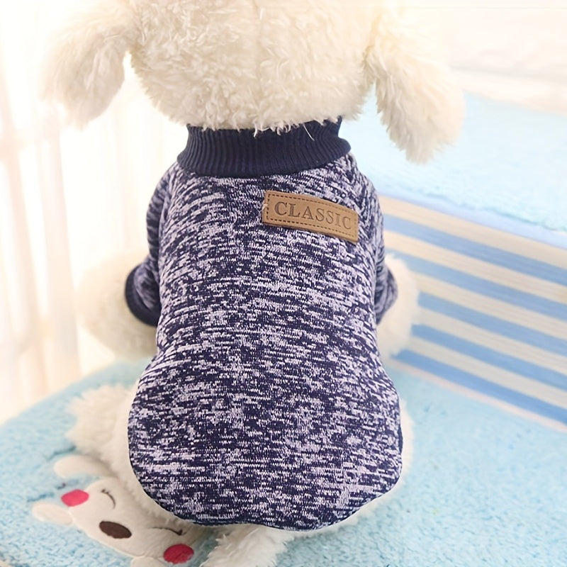 Soft Dog Sweater, Spring Dog Warm Clothing Puppy Sweatshirt For Cold Weather Small Dogs Clothes