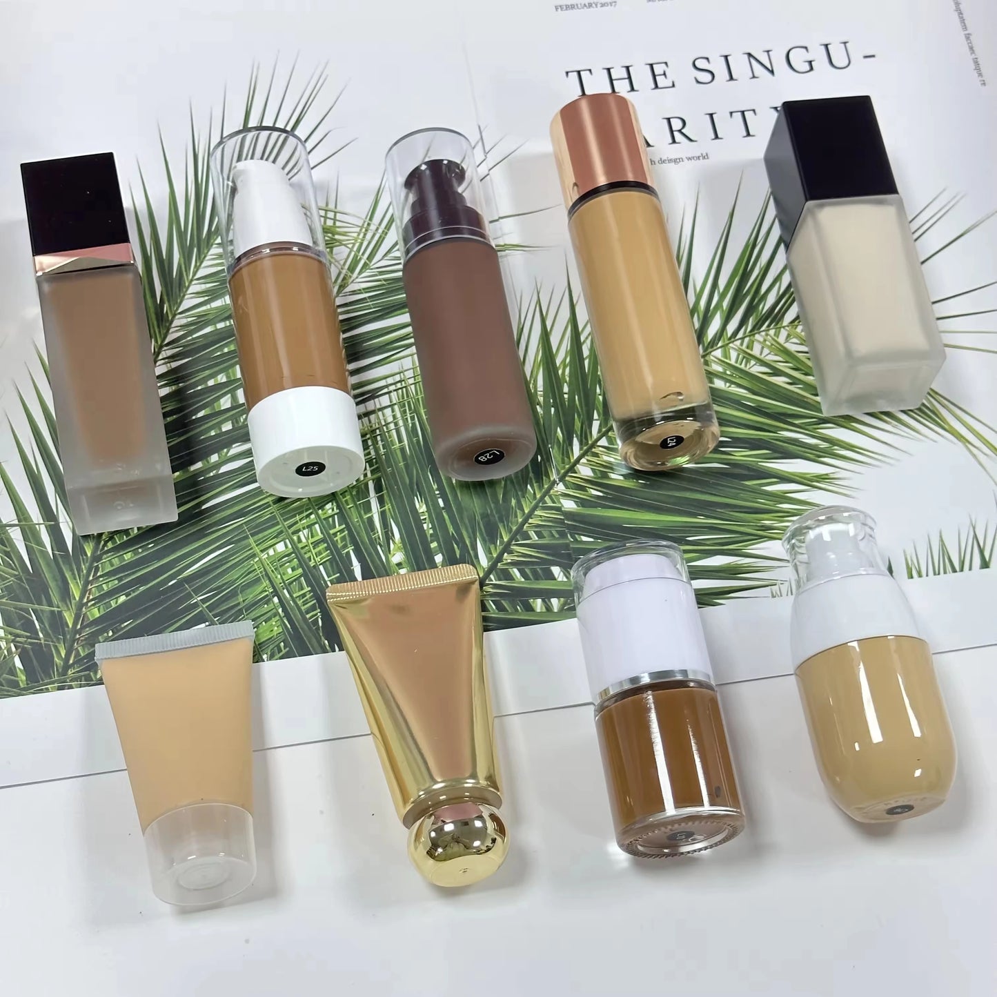 OEM Private Label Custom Logo Free Sample Vegan Full Coverage Foundation Makeup Matte Foundation for Makeup