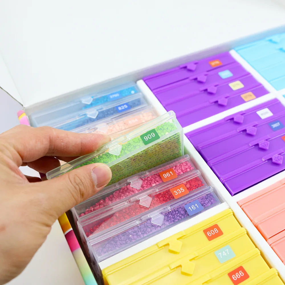 1pc New 5D Diamond Painting Art Drawer Box Tray Kit Placing Drill Tray Storage Small Box for 5D Diamond Moasic Tools Accessories