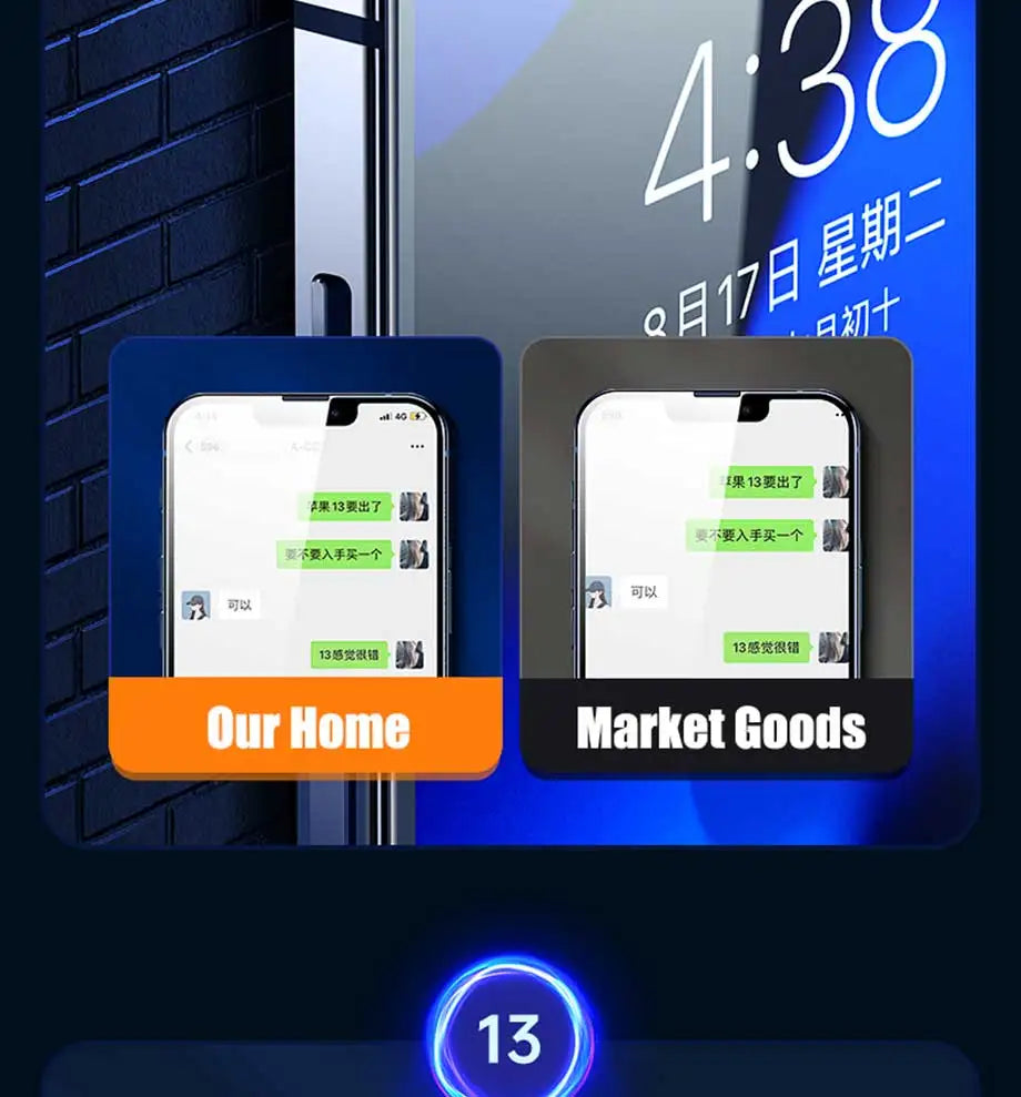 4PCS Tempered Glass for iPhone 11 12 13 14 15 16 Pro XR X XS Max 12 13 Mini 7 8 Plus Glass
