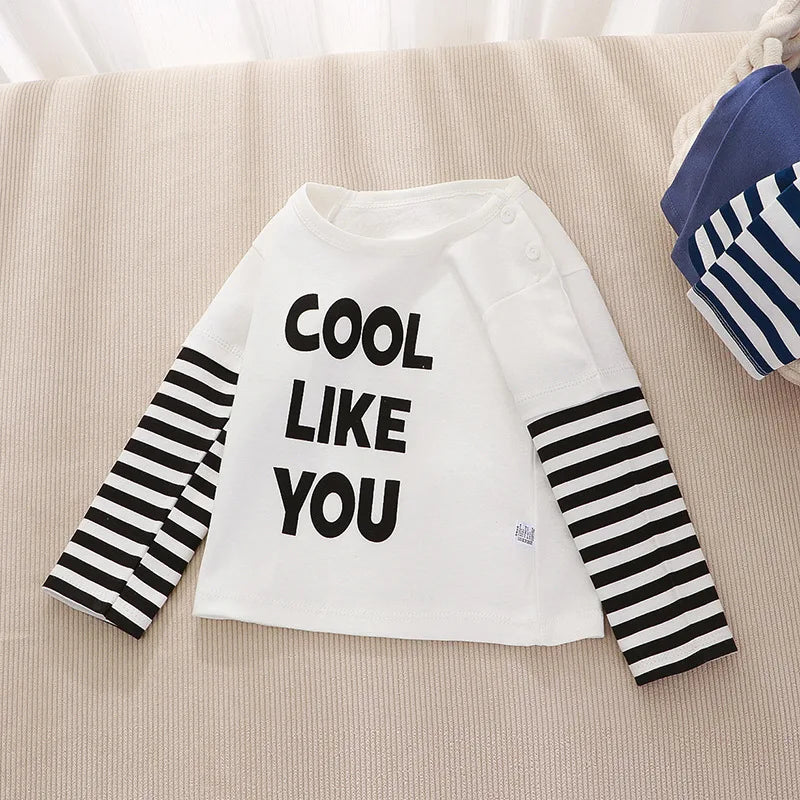 Kids Clothing Boys Girls T-Shirt Children's Clothes Cartoon Tops Long Sleeve Baby Clothing Autumn Winter Cotton Print Sweatshirt
