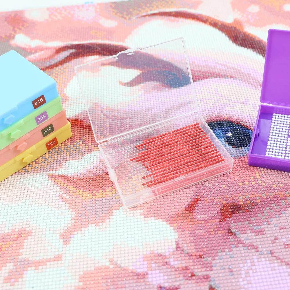 1pc New 5D Diamond Painting Art Drawer Box Tray Kit Placing Drill Tray Storage Small Box for 5D Diamond Moasic Tools Accessories