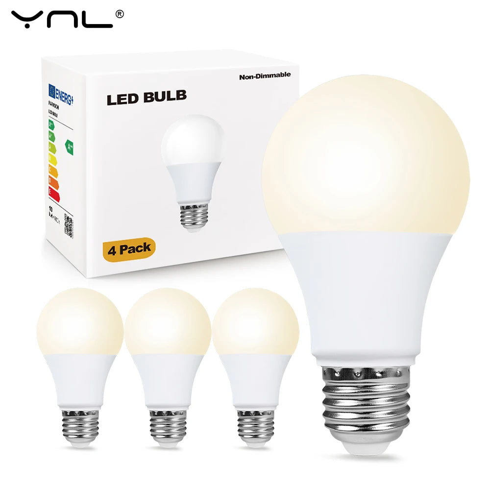 4pcs/lot E27 LED Bulb Lamps AC 220V SMD2835 3W 6W 9W 12W 15W 18W Lampada Led Lig