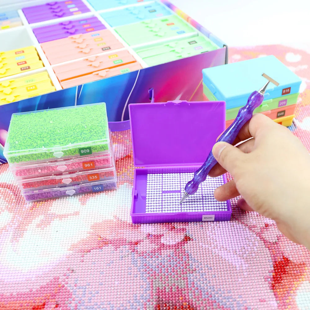 1pc New 5D Diamond Painting Art Drawer Box Tray Kit Placing Drill Tray Storage Small Box for 5D Diamond Moasic Tools Accessories